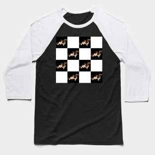 cat pattern Baseball T-Shirt